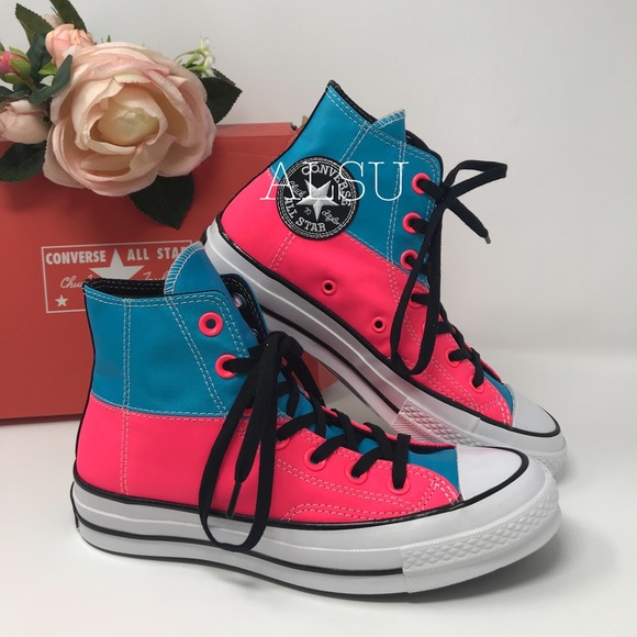 Converse Shoes - Converse Chuck 70 HI Racer Pink Blue W AUTHENTIC